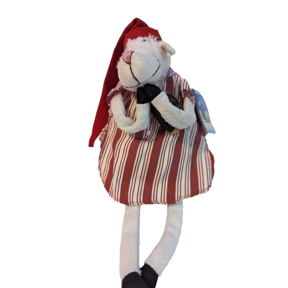 2006 Dayspring Cards x Hallmark praying stuffed bean tush Sheep Faith in pajamas